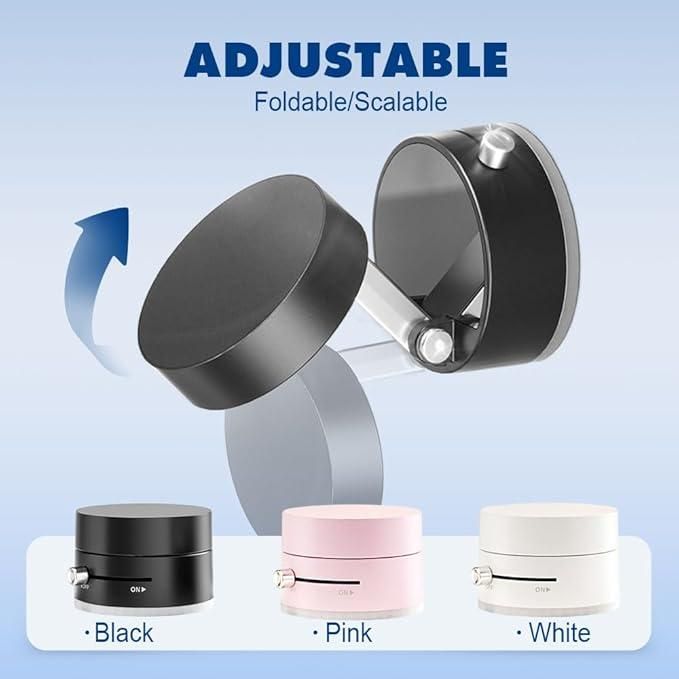 Vacuum Magnetic Suction Phone Holder | 360° Rotating Car & Desk Mobile Stand